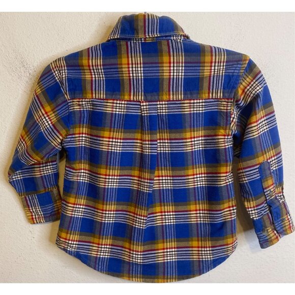 20X Wrangler Plaid Button Long Sleeve Shirt XXS Baby Toddler Boy TwentyX - Picture 3 of 4